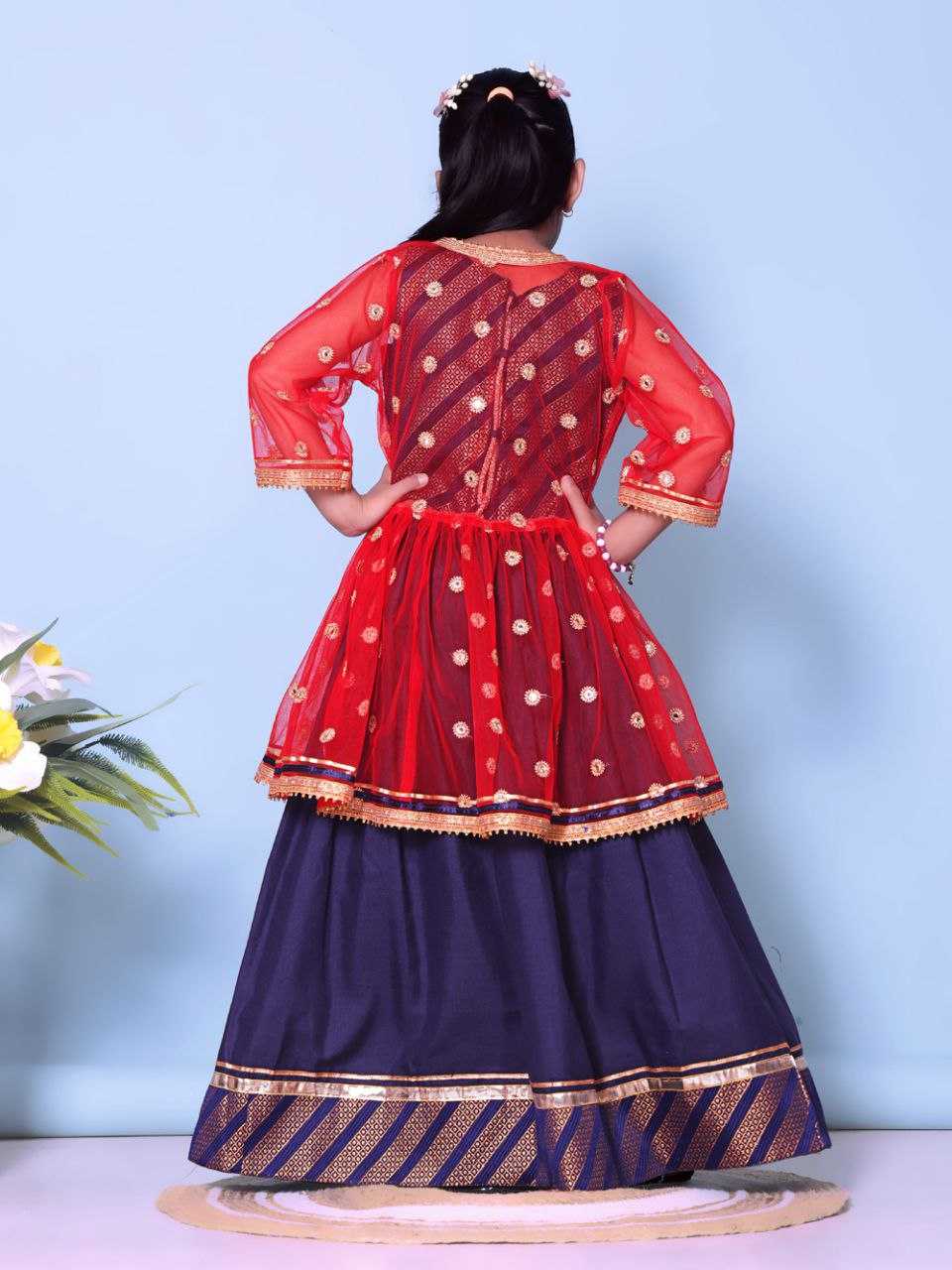 Ynf Cotton KESH461 115 Kids Wear Wholesale Kids Lehenga Embroidered Frock Kids Ghagra Choli Manufacturer