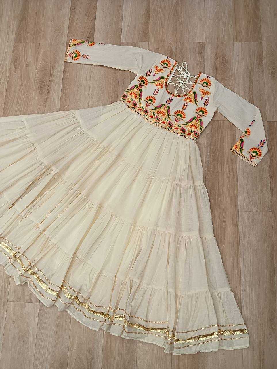 Ynf Cotton KESH491 9264 Gowns Wholesale Fancy Gowns Embroidery Gowns Anarkali Gown Manufacturer