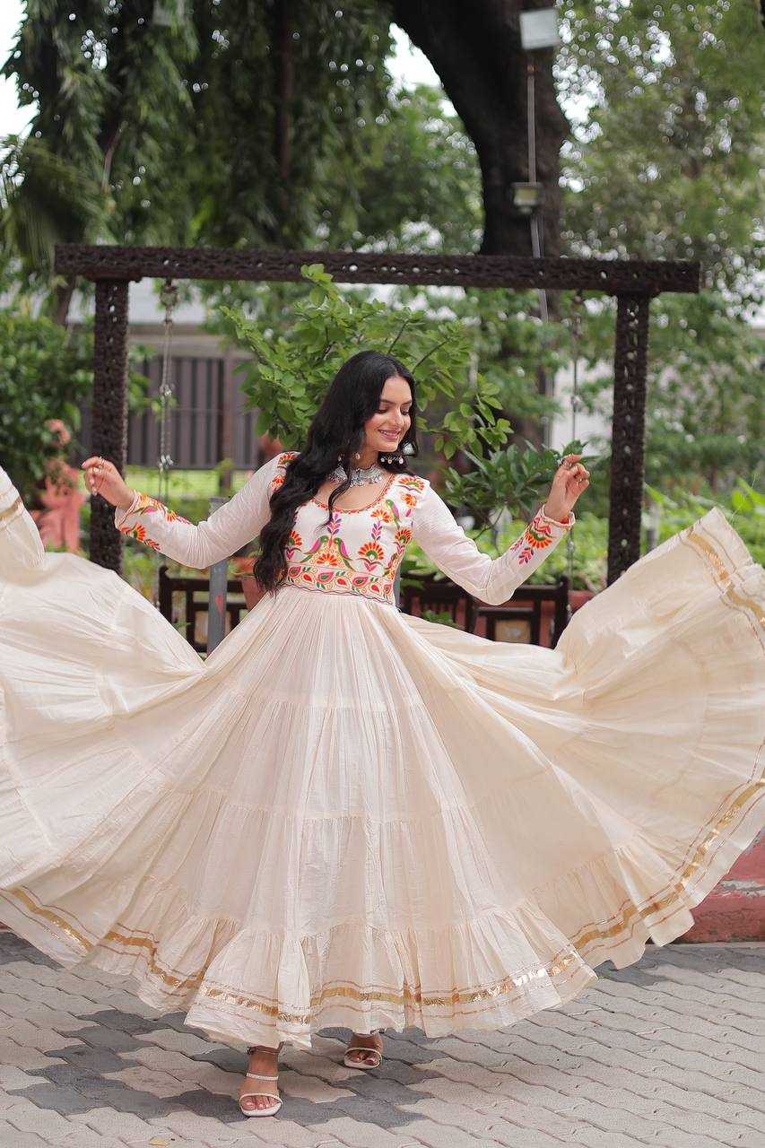 Ynf Cotton KESH491 9264 Gowns Wholesale Fancy Gowns Embroidery Gowns Anarkali Gown Manufacturer