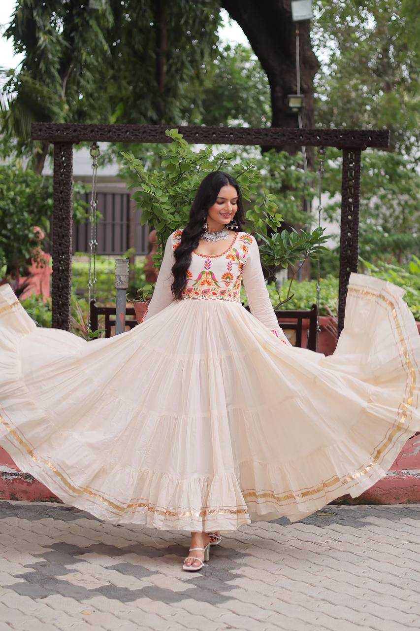 Ynf Cotton KESH491 9264 Gowns Wholesale Fancy Gowns Embroidery Gowns Anarkali Gown Manufacturer