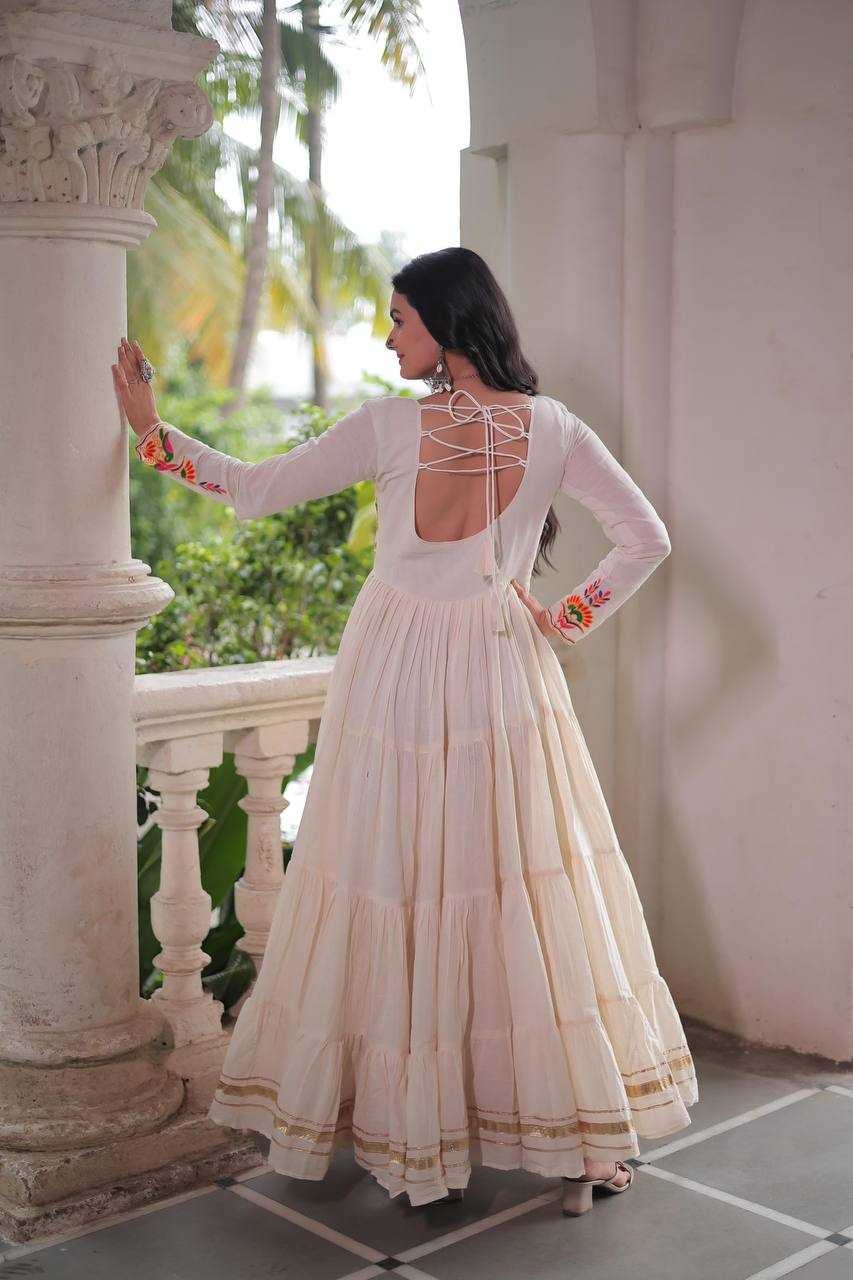 Ynf Cotton KESH491 9264 Gowns Wholesale Fancy Gowns Embroidery Gowns Anarkali Gown Manufacturer
