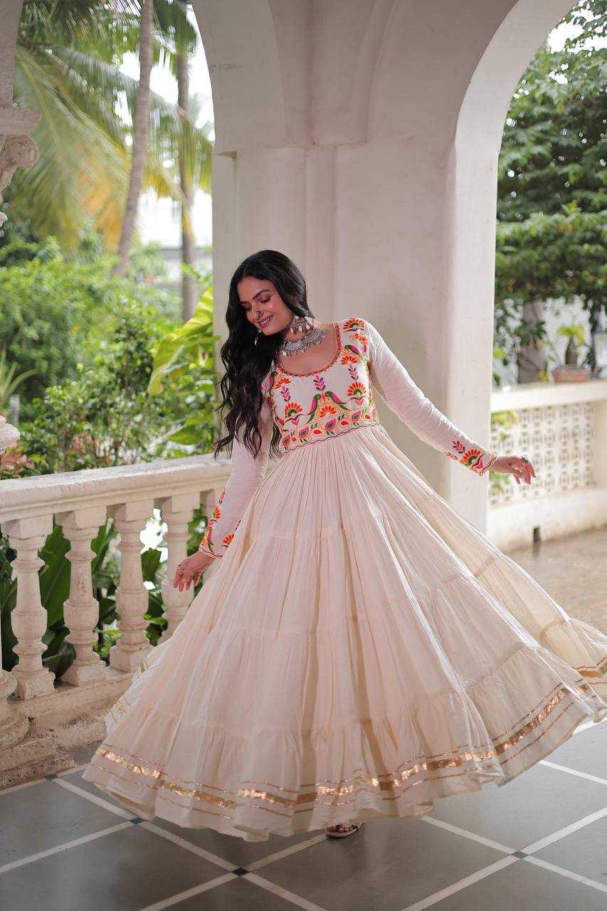 Ynf Cotton KESH491 9264 Gowns Wholesale Fancy Gowns Embroidery Gowns Anarkali Gown Manufacturer