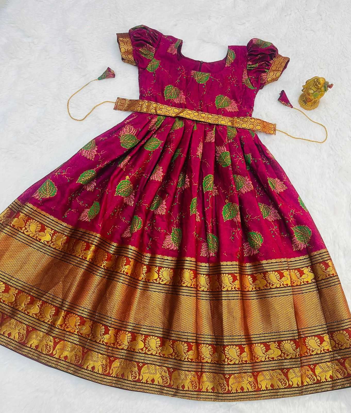 Ynf Cotton KESH493 Narayanpet Kids Wear Wholesale Kids Gown Kids Ethnic Gowns Manufacturer