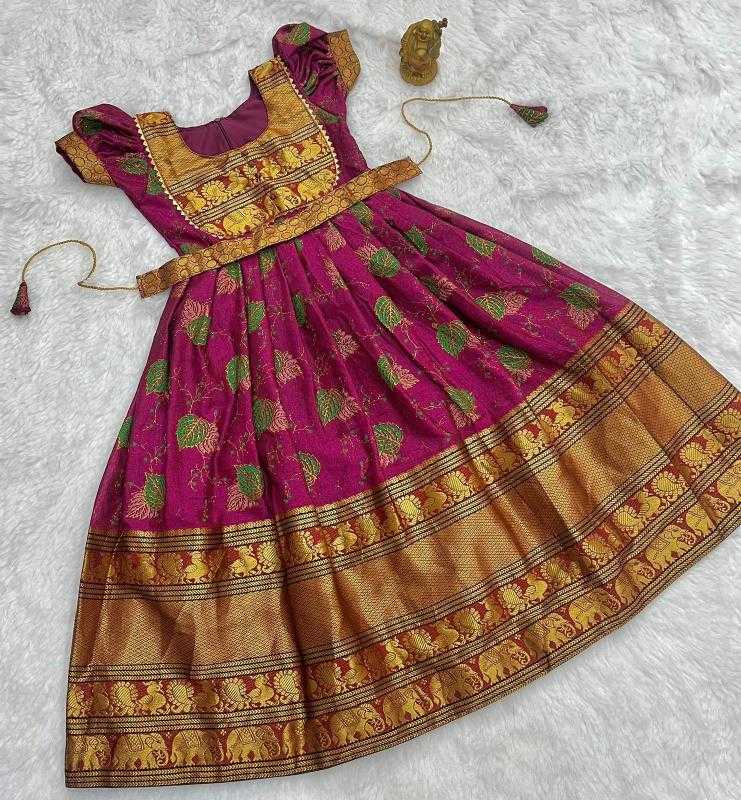 Ynf Cotton KESH493 Narayanpet Kids Wear Wholesale Kids Gown Kids Ethnic Gowns Manufacturer
