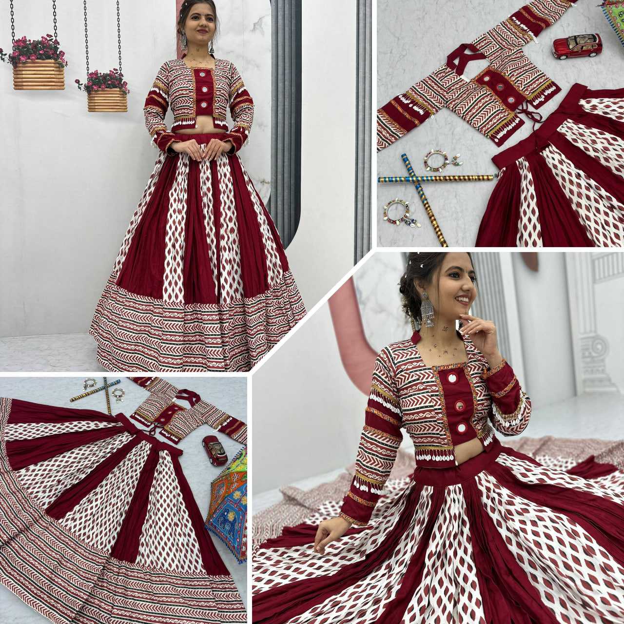 Ynf Cotton KESH496 N41 Festive Collections Wholesale Navratri Chaniya Choli Manufacturer