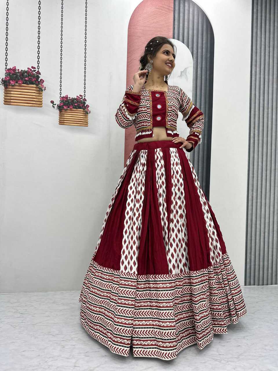 Ynf Cotton KESH496 N41 Festive Collections Wholesale Navratri Chaniya Choli Manufacturer