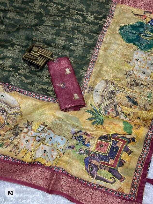 Ynf Cotton KESH500 Kamdhenu Sarees Wholesale Printed Sarees Jacquard Saree Cotton Sarees Manufacturer
