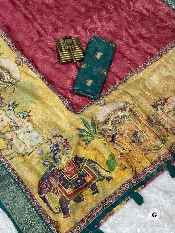 Ynf Cotton KESH500 Kamdhenu Sarees Wholesale Printed Sarees Jacquard Saree Cotton Sarees Manufacturer