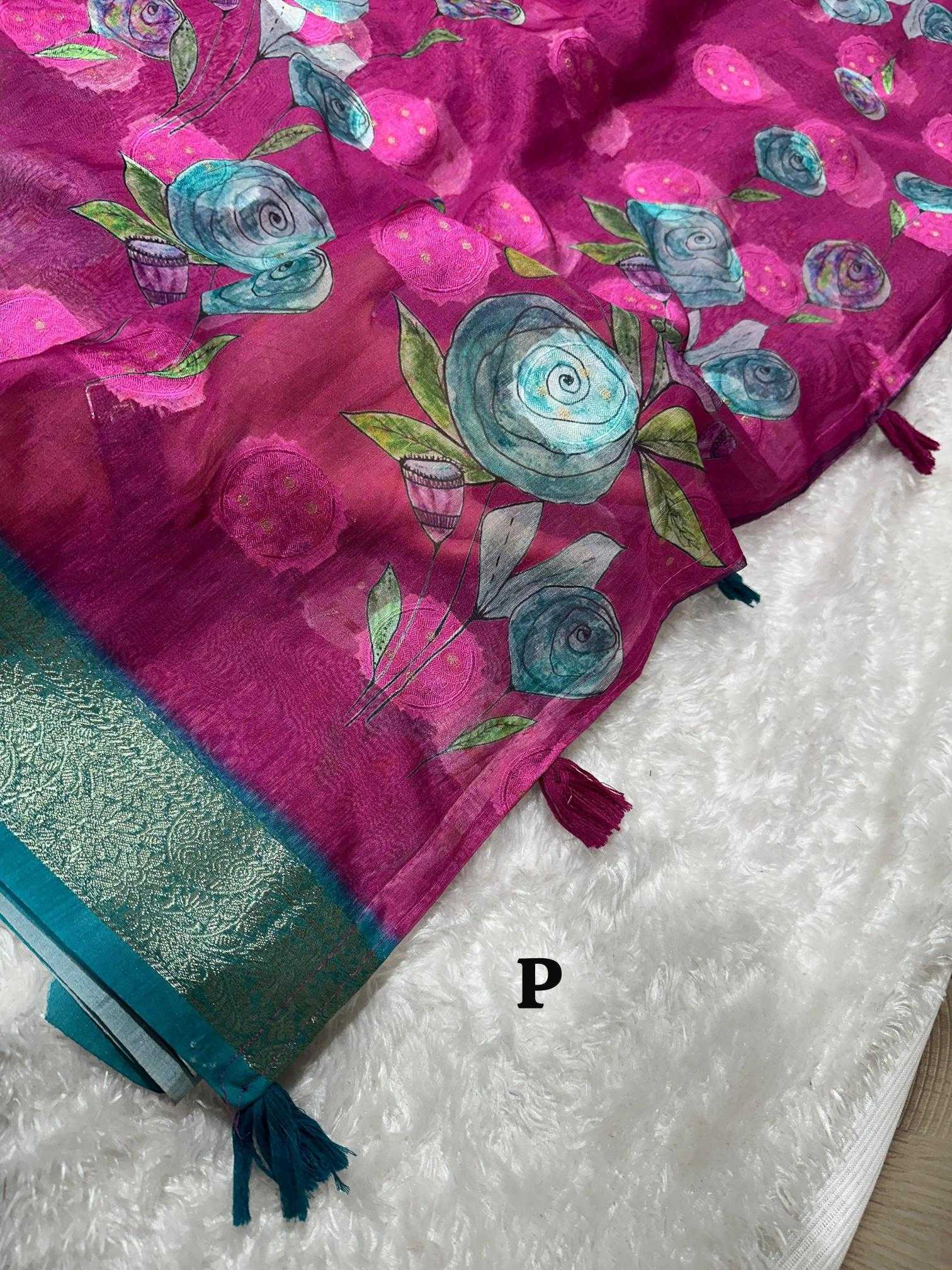 Ynf Cotton KESH500 Rosa Sarees Wholesale Printed Sarees Jacquard Saree Cotton Sarees Manufacturer