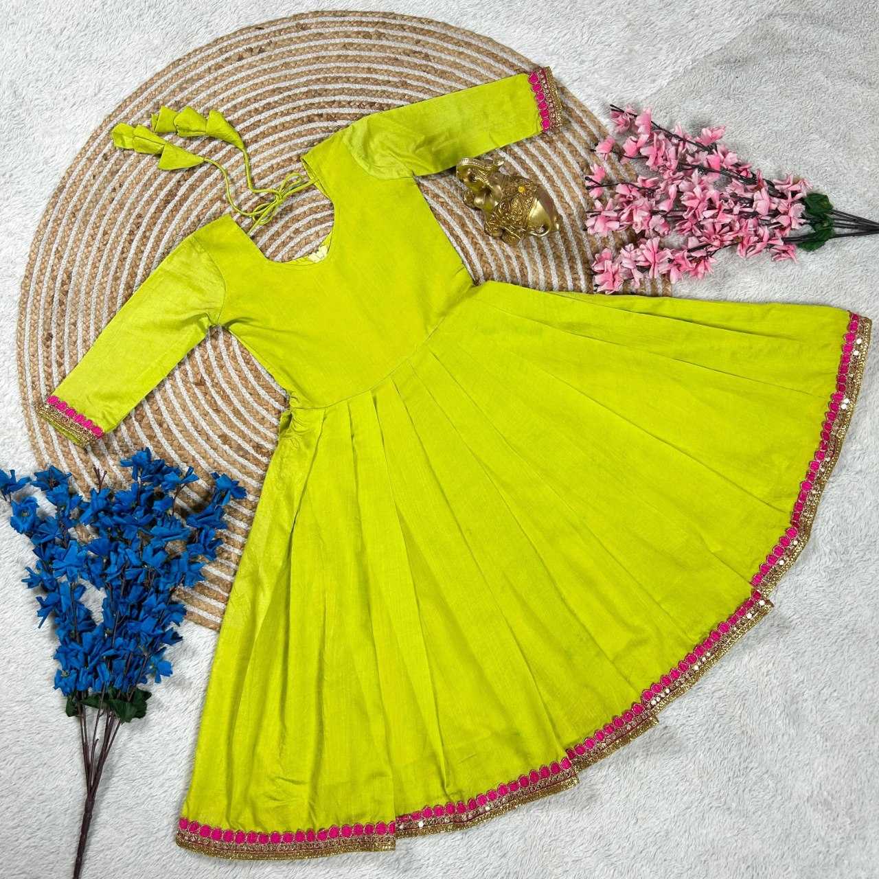 Ynf Cotton KESH505 SOSYO Kids Wear Wholesale Kids Gown Kids Ethnic Gowns Girls Ethnic Wear Manufacturer