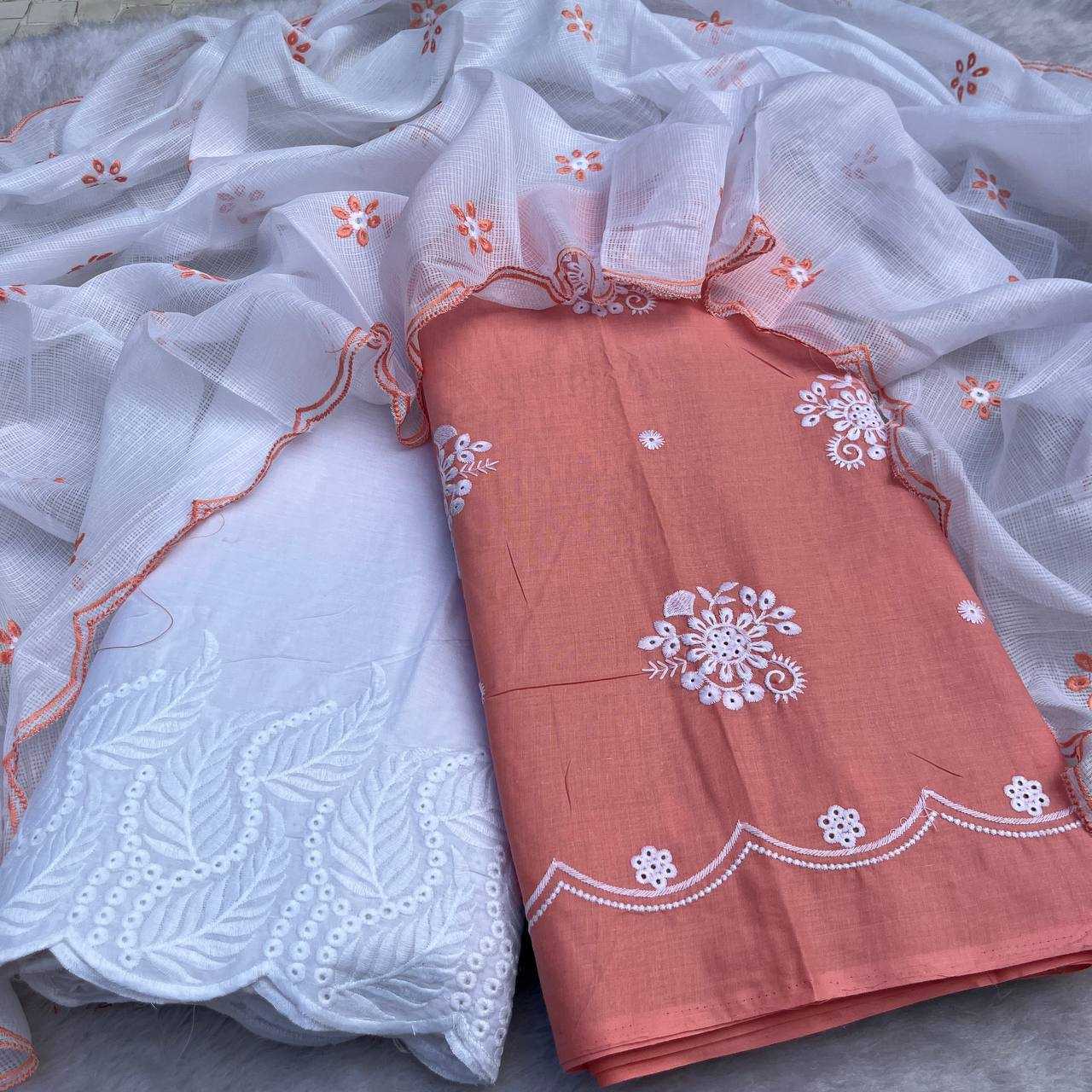 Ynf Cotton KESH513 483 Suits & Dresses Wedding Collections Festive Collections Wholesale Embroidery Suits Cotton Suits Palazzo Suit Manufacturer