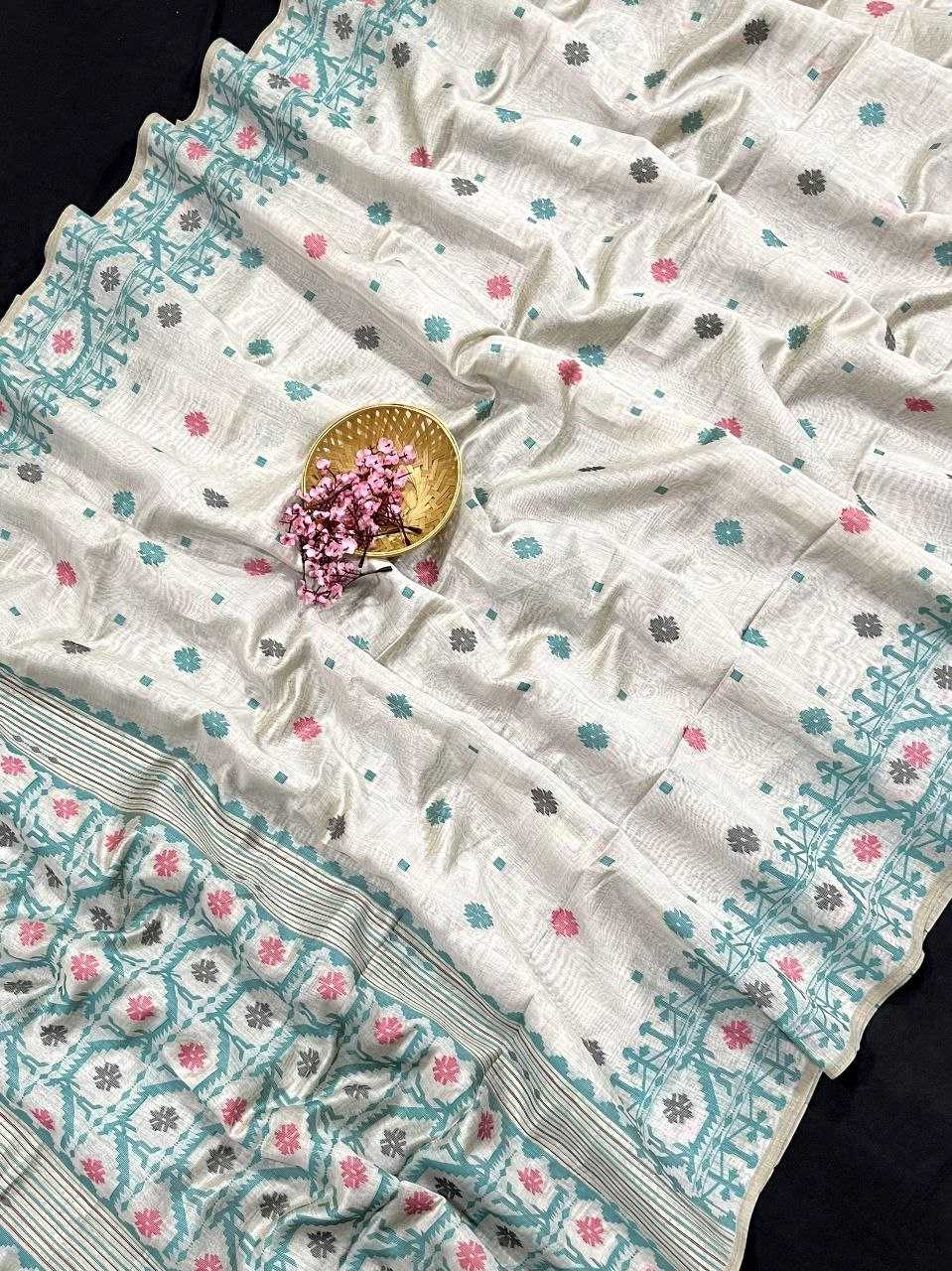 Ynf Cotton KESH532 Kovai cotton jamdani Sarees Wholesale Designer Sarees Party Wear Sarees Fancy Sarees Manufacturer