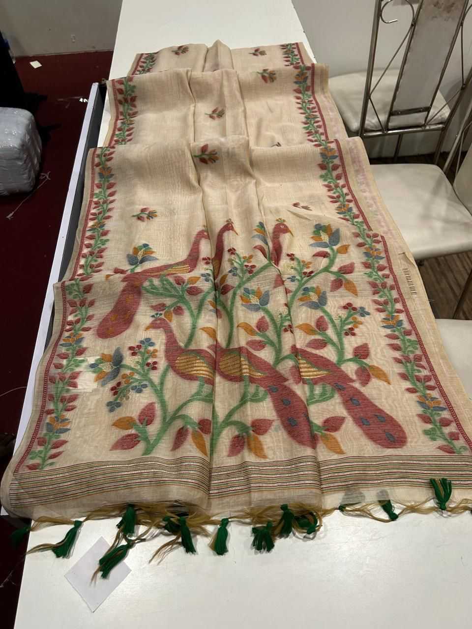 Ynf Cotton KESH532 Muga Cotton 271 Sarees Wholesale Embroidered Sarees Traditional Sarees Cotton Sarees Manufacturer