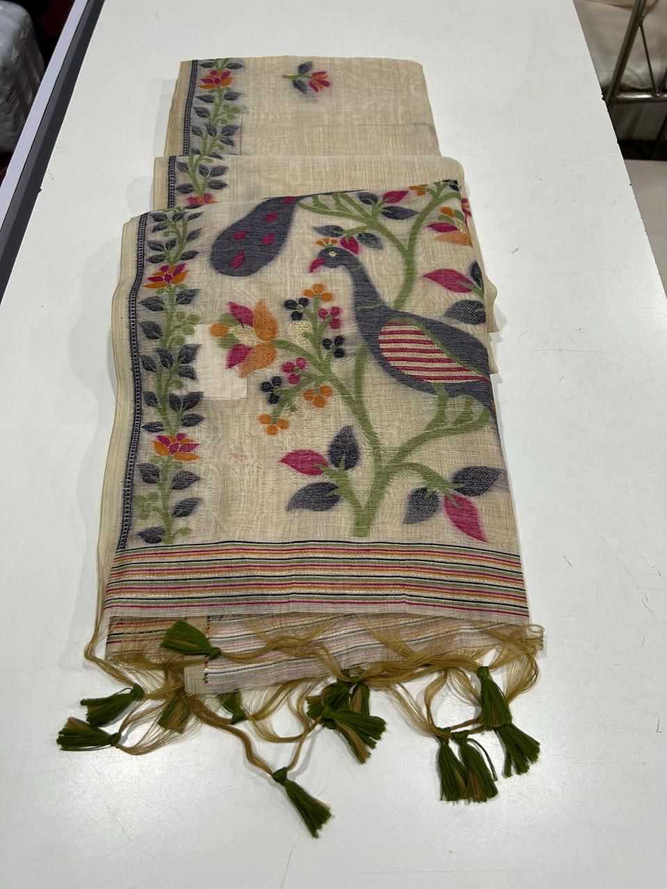 Ynf Cotton KESH532 Muga Cotton 271 Sarees Wholesale Embroidered Sarees Traditional Sarees Cotton Sarees Manufacturer