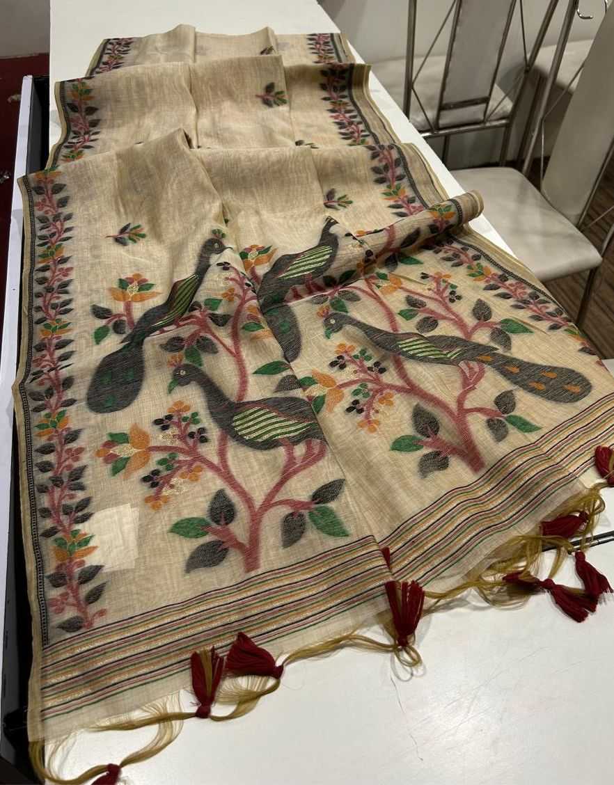 Ynf Cotton KESH532 Muga Cotton 271 Sarees Wholesale Embroidered Sarees Traditional Sarees Cotton Sarees Manufacturer