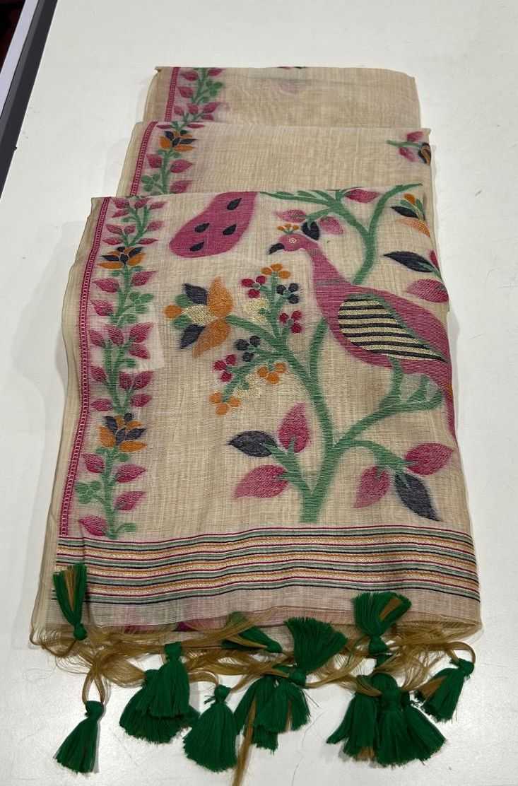 Ynf Cotton KESH532 Muga Cotton 271 Sarees Wholesale Embroidered Sarees Traditional Sarees Cotton Sarees Manufacturer