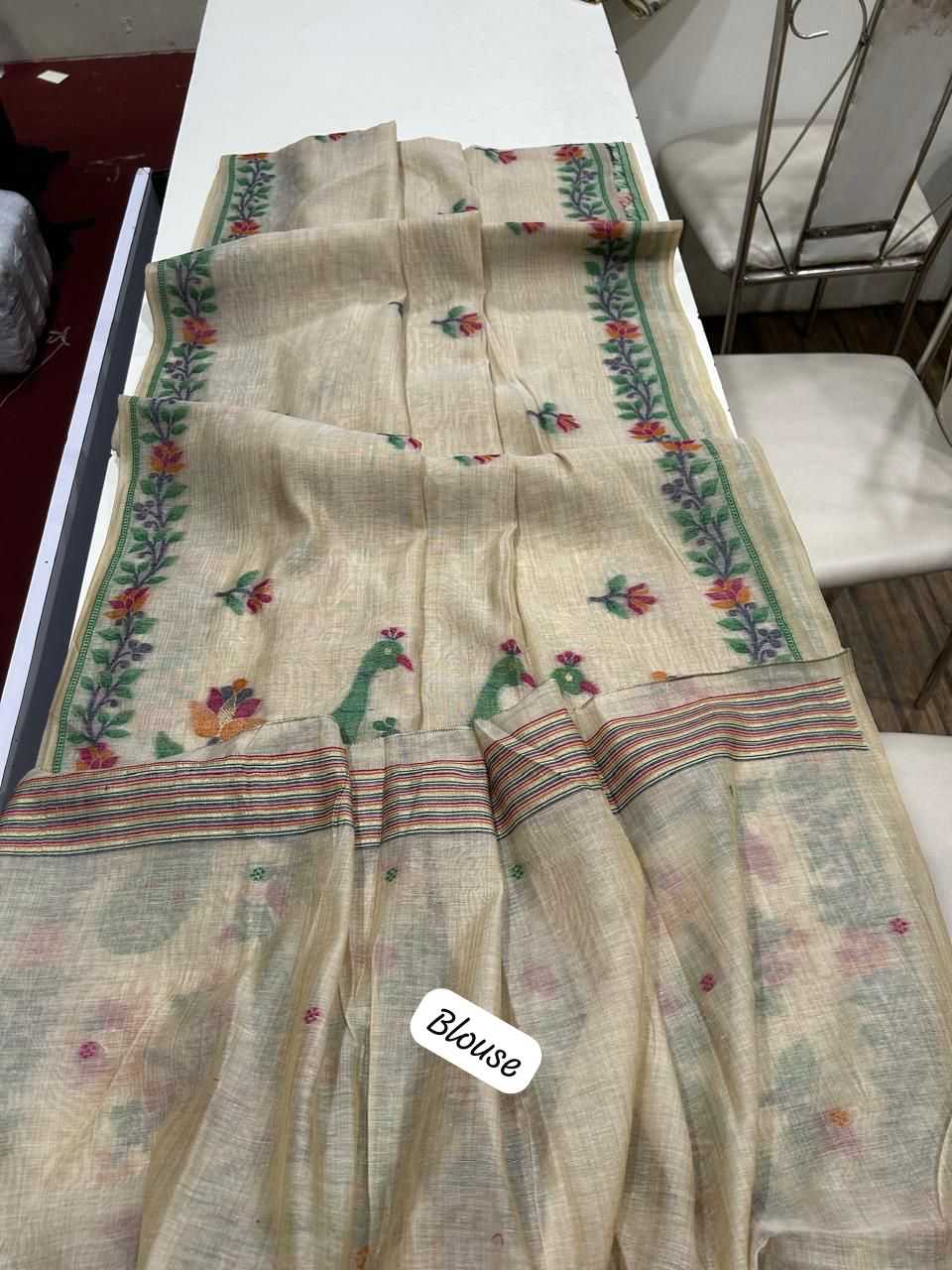 Ynf Cotton KESH532 Muga Cotton 271 Sarees Wholesale Embroidered Sarees Traditional Sarees Cotton Sarees Manufacturer