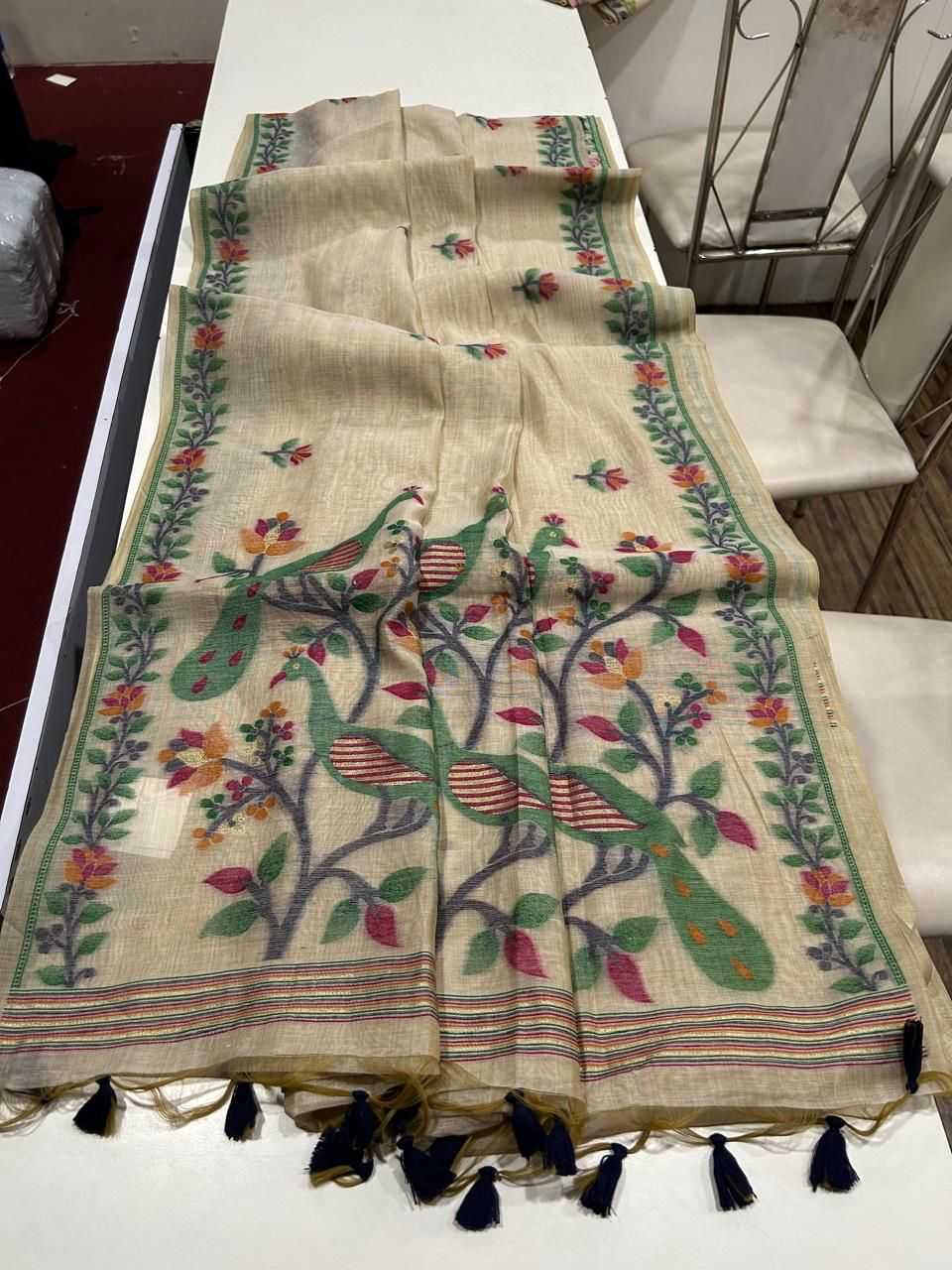 Ynf Cotton KESH532 Muga Cotton 271 Sarees Wholesale Embroidered Sarees Traditional Sarees Cotton Sarees Manufacturer