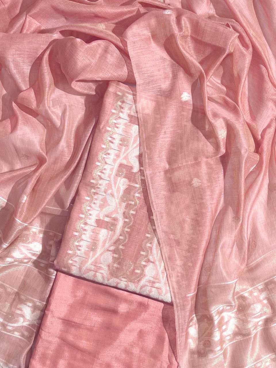 Ynf Cotton KESH532 MUGA COTTON SUIT 4010 Suits & Dresses Wholesale Unstitched Suits Cotton Suits Semi Stitched Suits Manufacturer