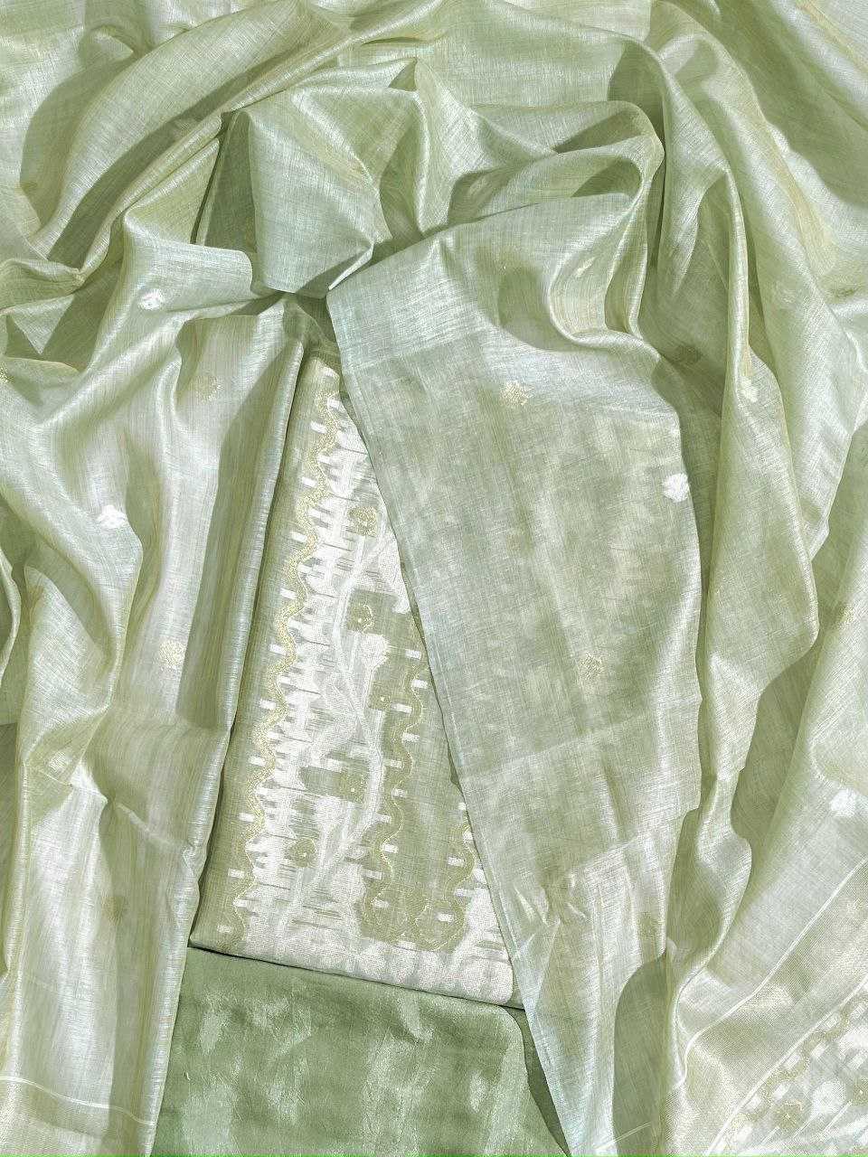 Ynf Cotton KESH532 MUGA COTTON SUIT 4010 Suits & Dresses Wholesale Unstitched Suits Cotton Suits Semi Stitched Suits Manufacturer