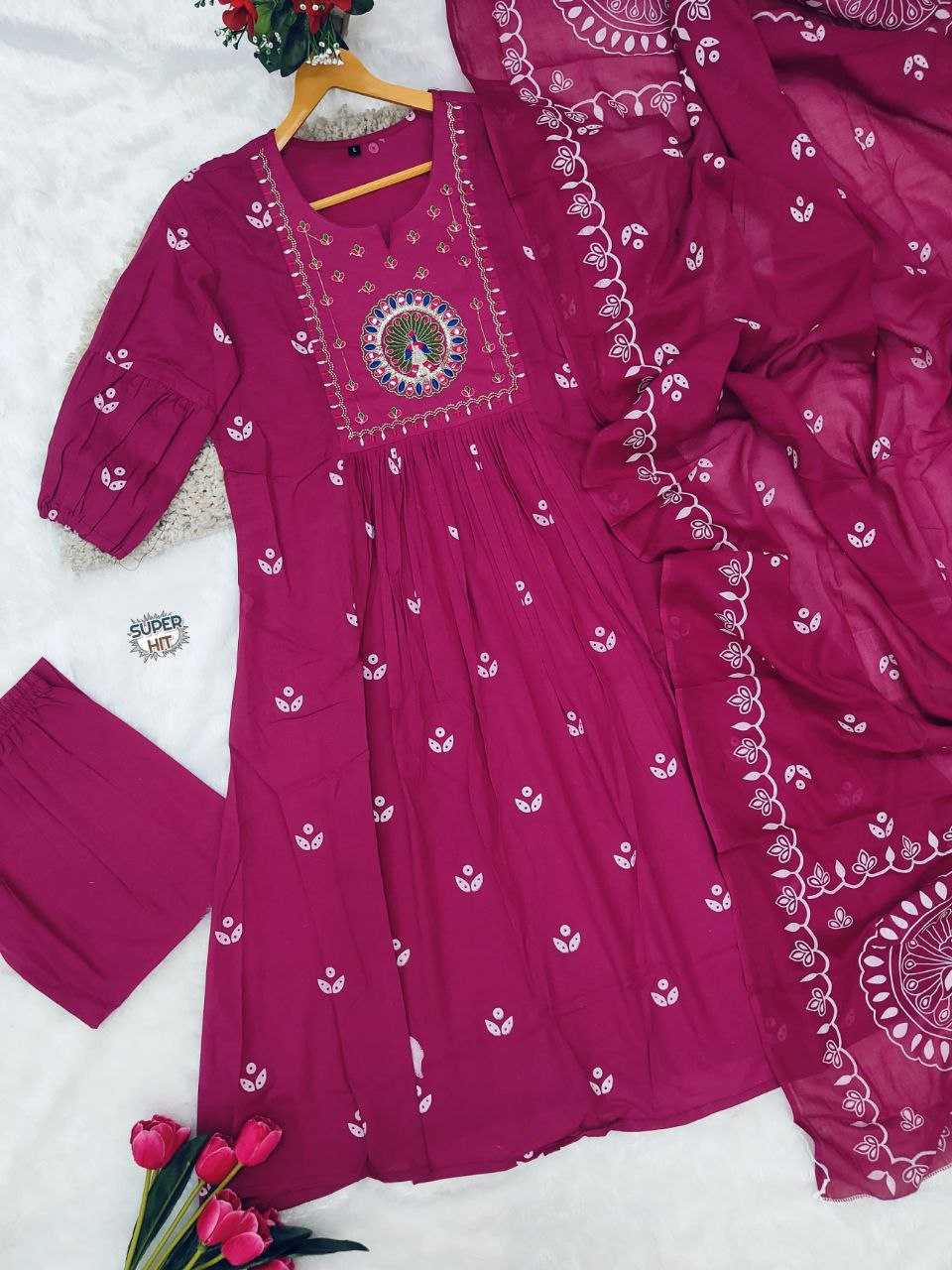 Ynf Cotton KESH536 1301 Kurti Wholesale Festive Kurtis Anarkali Kurtis Embroidered Kurtis Manufacturer