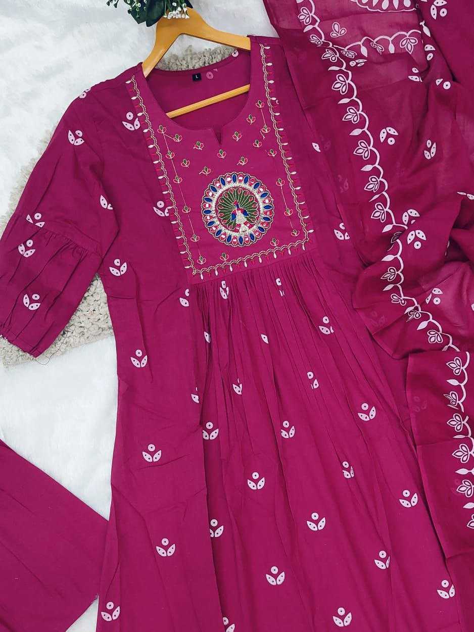 Ynf Cotton KESH536 1301 Kurti Wholesale Festive Kurtis Anarkali Kurtis Embroidered Kurtis Manufacturer