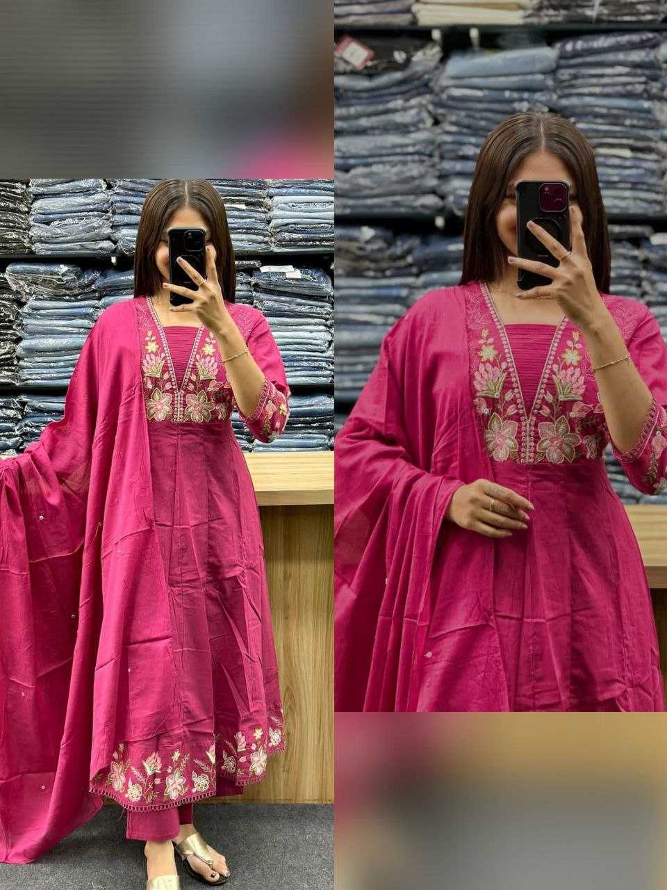 Ynf Cotton KESH536 1316 Suits & Dresses Wholesale Embroidery Suits Anarkali Suits Party wear suits Manufacturer