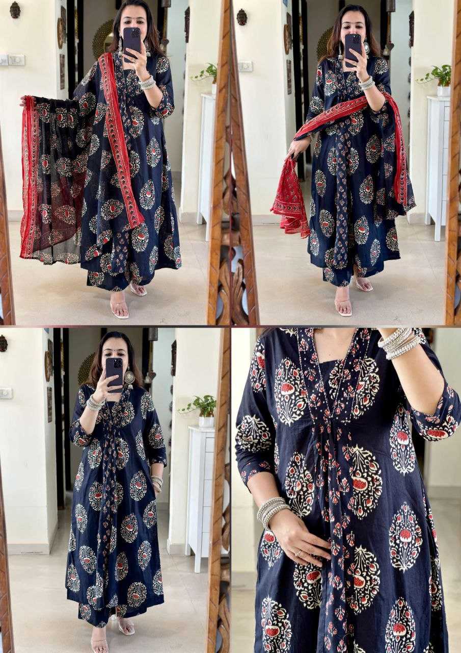 Ynf Cotton KESH536 1326 Kurti Wholesale Printed Kurtis Anarkali Kurtis Kurti Bottom With Dupatta Manufacturer