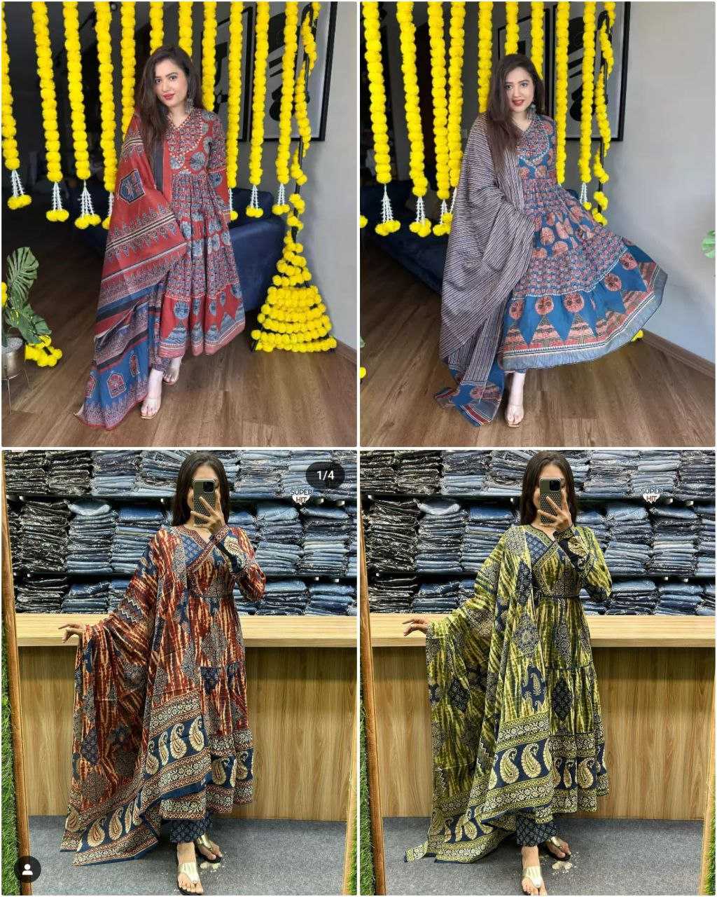 Ynf Cotton KESH536 ANARKALI Suits & Dresses Wholesale Cotton Suits Anarkali Suits Designer Suits Manufacturer