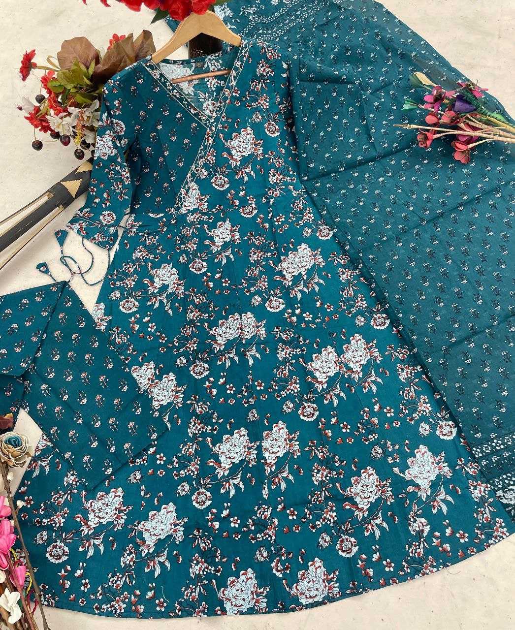 Ynf Cotton KESH536 JAMLI Suits & Dresses Wholesale Printed Suits Cotton Suits Anarkali Suits Manufacturer