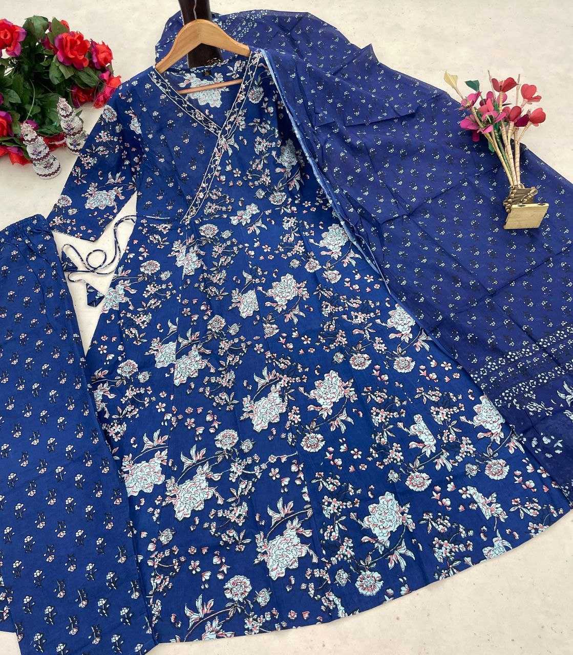 Ynf Cotton KESH536 JAMLI Suits & Dresses Wholesale Printed Suits Cotton Suits Anarkali Suits Manufacturer