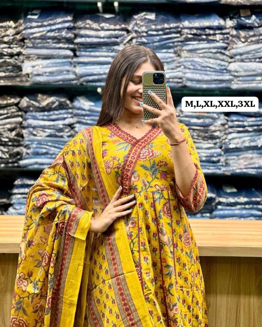 Ynf Cotton KESH536 LATEST Kurti Wholesale Festive Kurtis Anarkali Kurtis Fancy Kurti Manufacturer