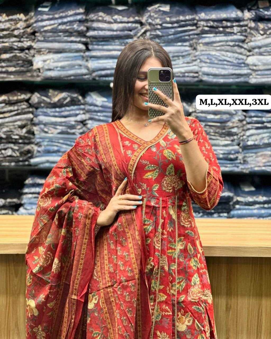 Ynf Cotton KESH536 LATEST Kurti Wholesale Festive Kurtis Anarkali Kurtis Fancy Kurti Manufacturer