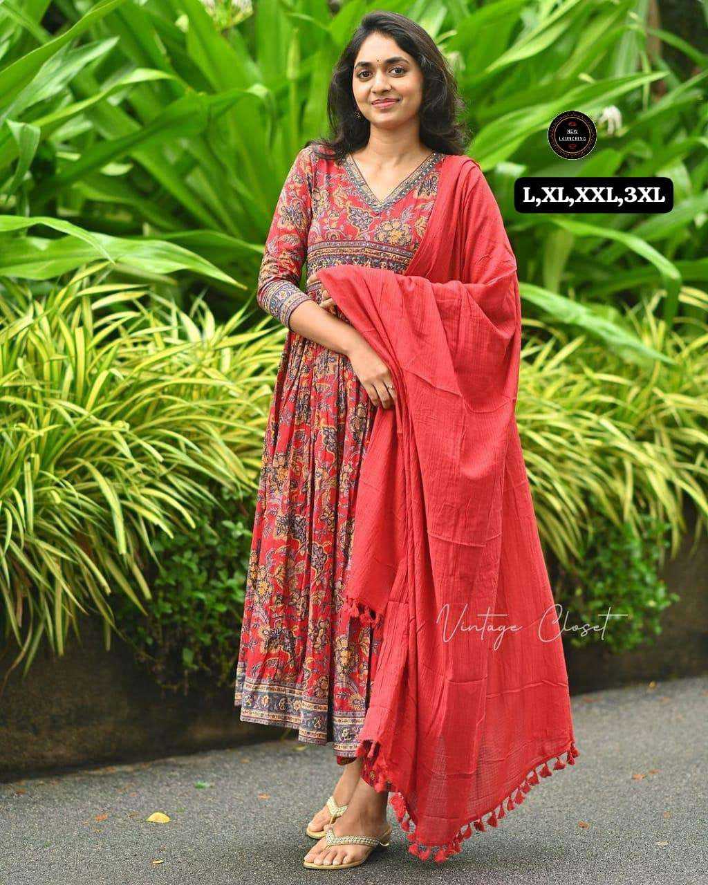 Ynf Cotton KESH536 MIX Gowns Wholesale Printed Gowns Fancy Gowns Anarkali Gown Manufacturer