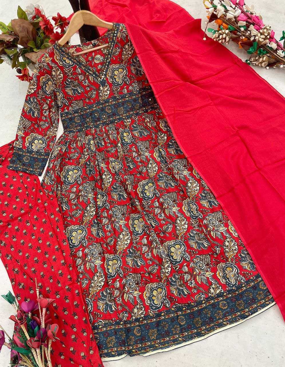 Ynf Cotton KESH536 MIX Gowns Wholesale Printed Gowns Fancy Gowns Anarkali Gown Manufacturer