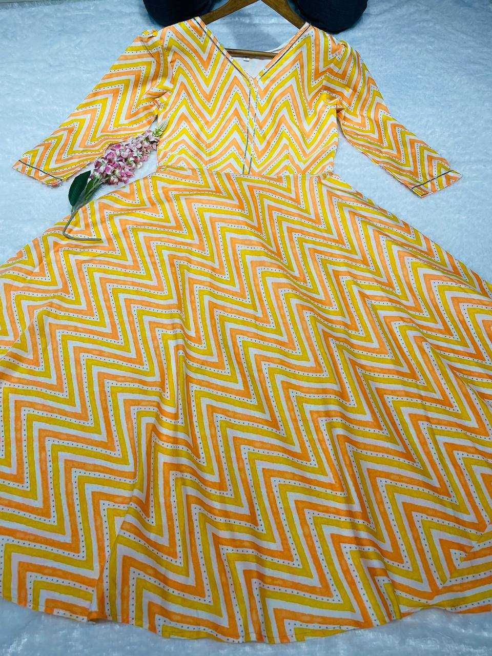 Ynf Cotton KESH544 202 Gowns Wholesale Printed Gowns Fancy Gowns Long Gowns Manufacturer