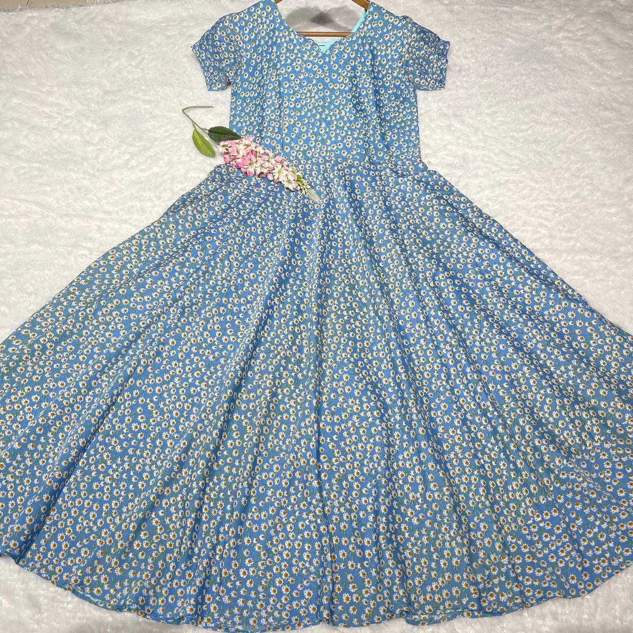 Ynf Cotton KESH544 205 Gowns Wholesale Printed Gowns Fancy Gowns Long Gowns Manufacturer
