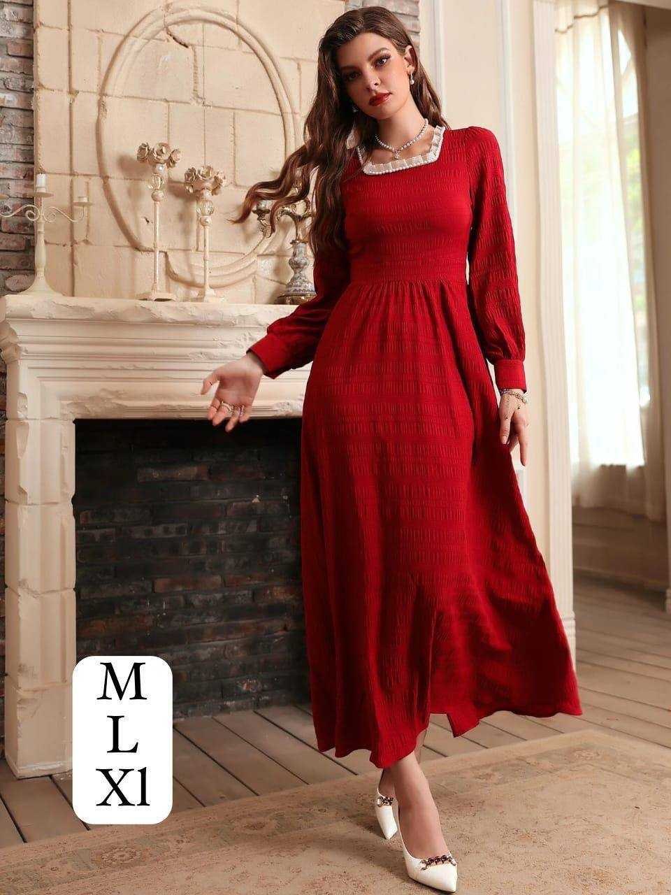 Ynf Cotton KESH544 219 Western Wears Wholesale One Piece Dress Manufacturer
