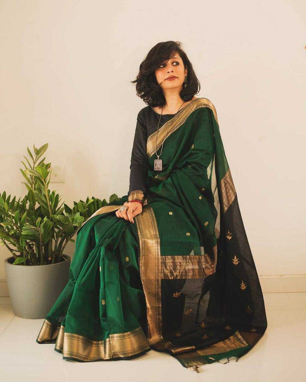 Ynf Cotton KESH551 246 Sarees Wholesale Cotton Linen Sarees Manufacturer