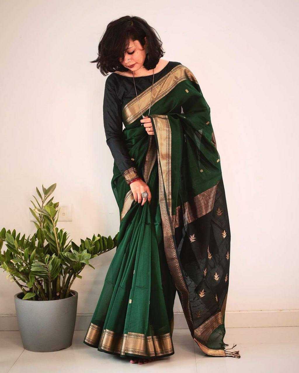 Ynf Cotton KESH551 246 Sarees Wholesale Cotton Linen Sarees Manufacturer
