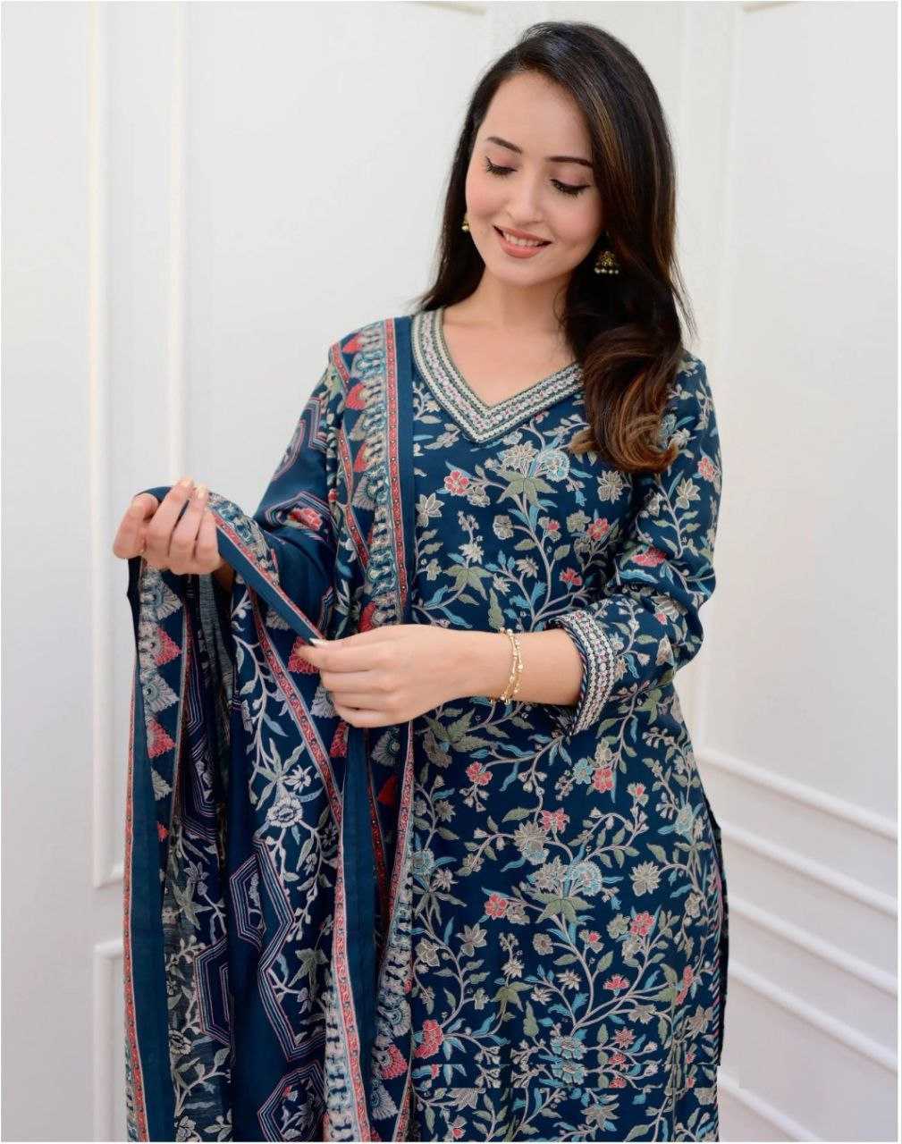Ynf Cotton KESH552 27 Suits & Dresses Wholesale Ladies Suits Printed Suits Palazzo Suit Manufacturer
