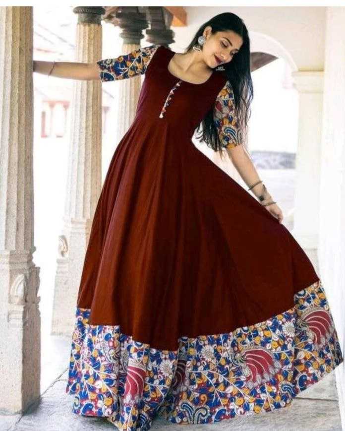 Ynf Cotton KESH552 85 Gowns Wholesale Printed Gowns Fancy Gowns Anarkali Gown Party Gowns Manufacturer