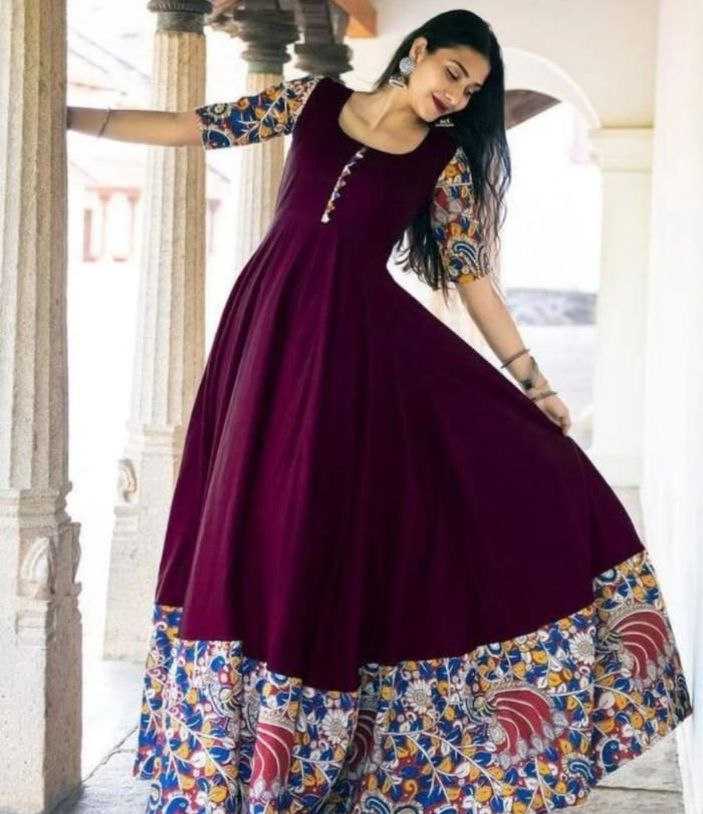 Ynf Cotton KESH552 85 Gowns Wholesale Printed Gowns Fancy Gowns Anarkali Gown Party Gowns Manufacturer