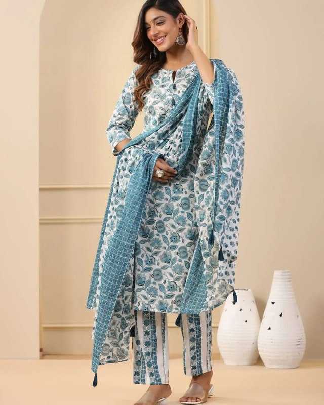 Ynf Cotton KESH559 735 Suits & Dresses Western Wears Festive Collections Wholesale Printed Suits Straight Cut Suits Cotton Dresses Manufacturer