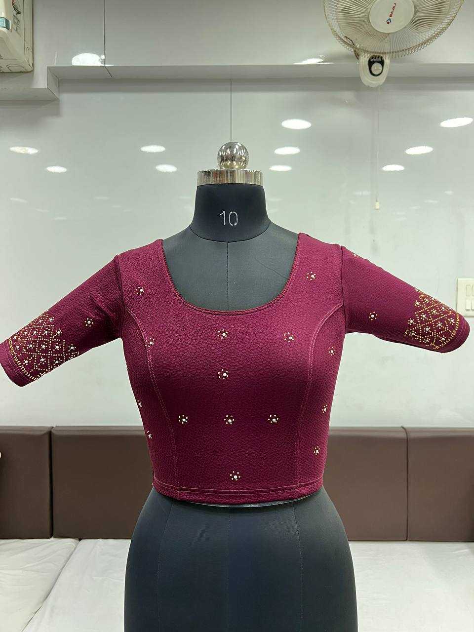 Ynf Cotton Lycra KESH535 ADITI Readymade Blouses Wholesale Designer Blouse Embroidered Blouses Cotton Blouse Manufacturer