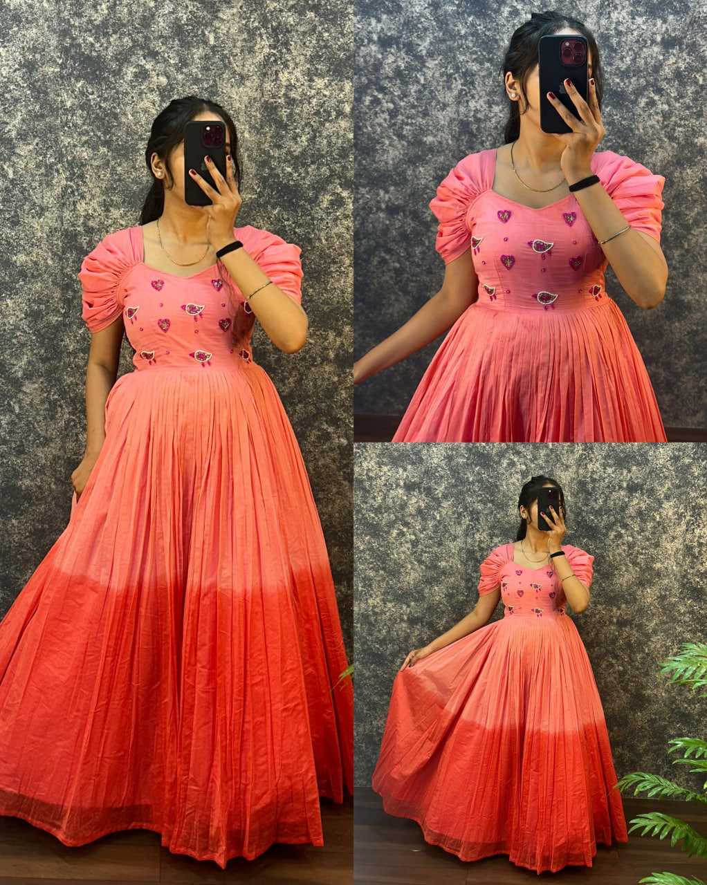 Ynf Cotton RIN102 112 Gowns Wholesale Fancy Gowns Long Gowns Work Gowns Manufacturer