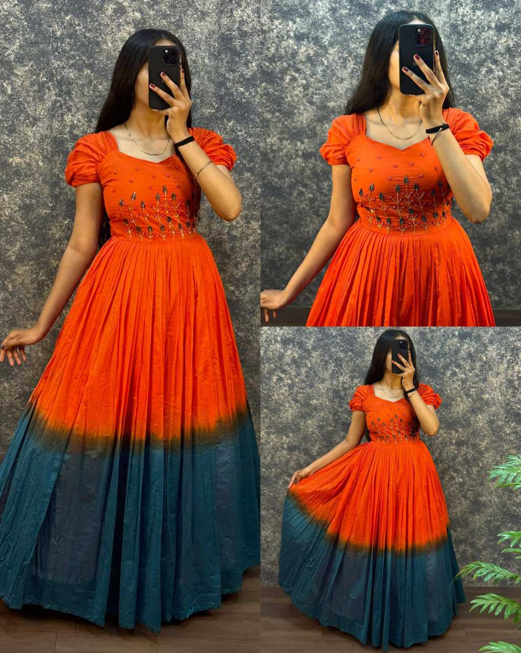 Ynf Cotton RIN102 112 Gowns Wholesale Fancy Gowns Long Gowns Work Gowns Manufacturer