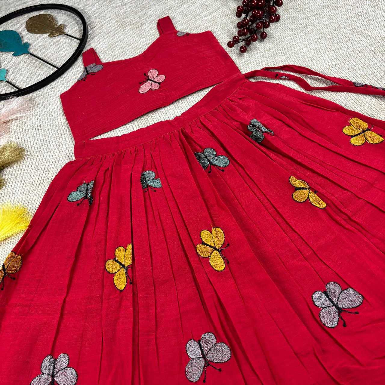 Ynf Cotton RIN107 CHAMP Kids Wear Wholesale Kids Lehenga Kids Lehenga Choli Baby Girl Lehenga Manufacturer