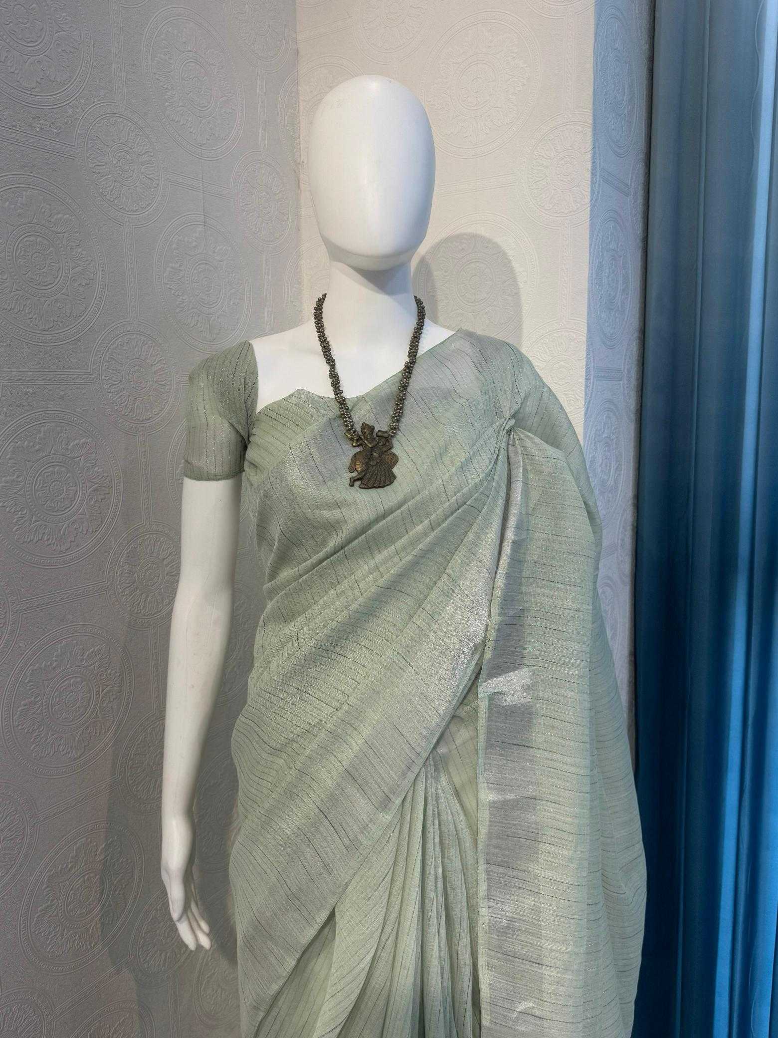 Ynf Cotton RIN118 HEER Sarees Wholesale Designer Sarees Cotton Linen Sarees Zari Border Sarees Manufacturer