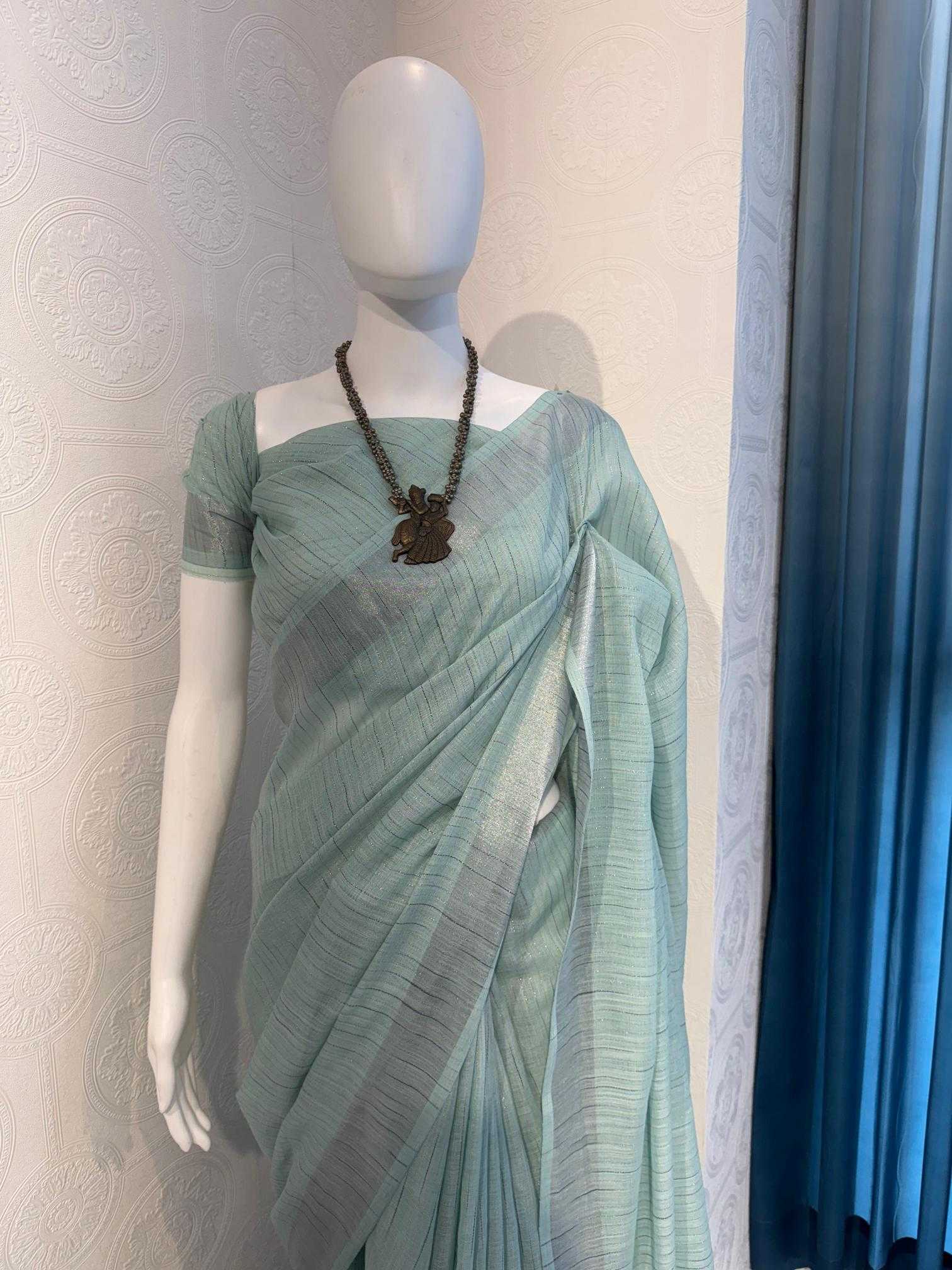 Ynf Cotton RIN118 HEER Sarees Wholesale Designer Sarees Cotton Linen Sarees Zari Border Sarees Manufacturer